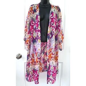 Lilypad Multi Colored Kimono Shawl